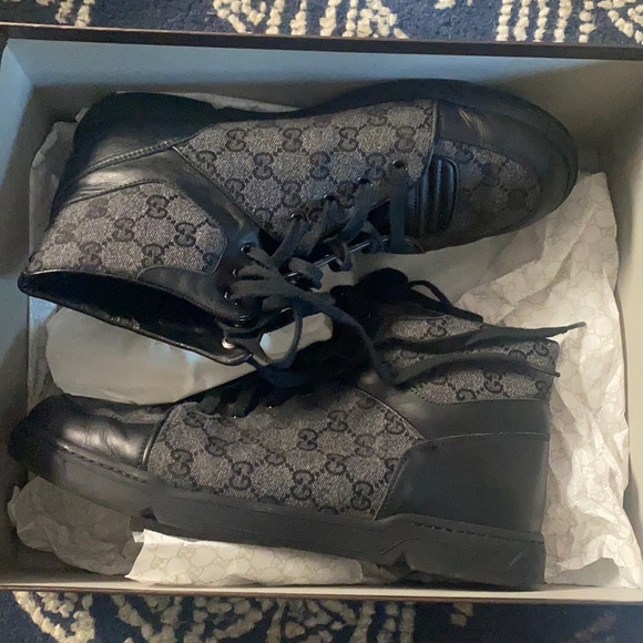 Gucci Other - Gucci monogram canvas high top sneaker